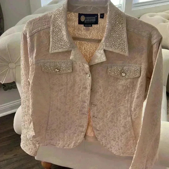 Christine Alexander Swarovski Crystal jacket - Picture 1 of 8